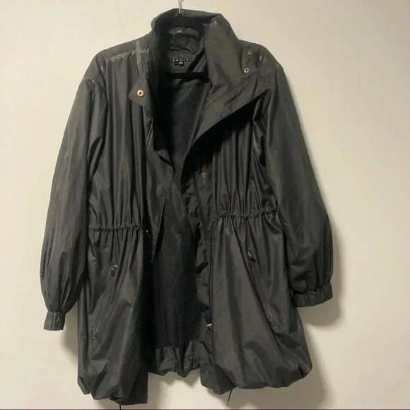 Theory  black rain jacket - Picture 1 of 6